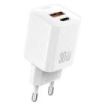 XO L149 Cargador de Corriente 30W - USB-A y USB-C - Alto Rendimiento - Color Blanco