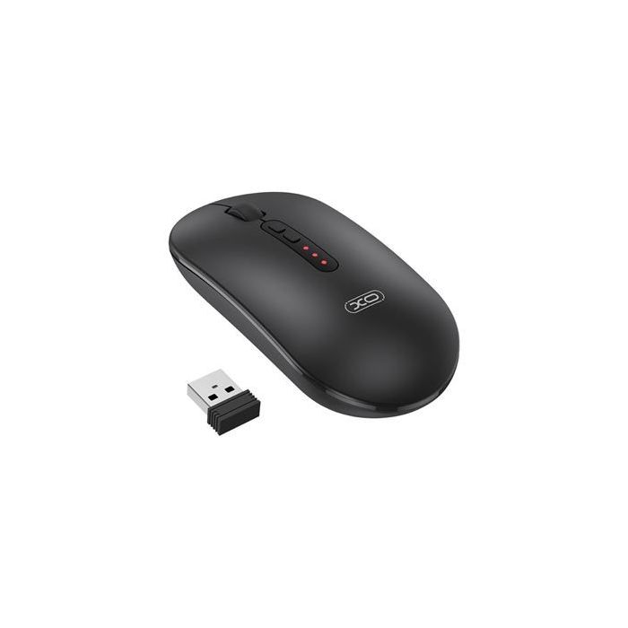 XO M13 Raton Inalambrico - Bluetooth y RF 2.4GHz - 1600DPI - Color Negro