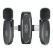 XO MKF10 Microfono Inalambrico de Solapa - Conector Tipo C y Lightning - Color Negro