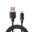 XO Cable USB-A Macho a Lightning - Carga y Transmision de Datos Alta Velocidad - 6A - 1m - Color Negro
