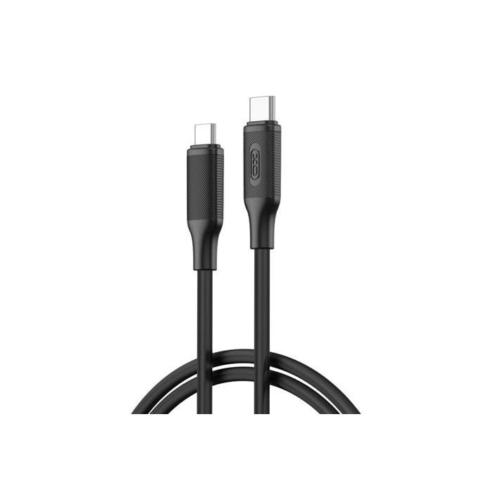 XO NBQ265B Cable USB-C Macho a USB-C Macho - 1m - 60W - Color Negro