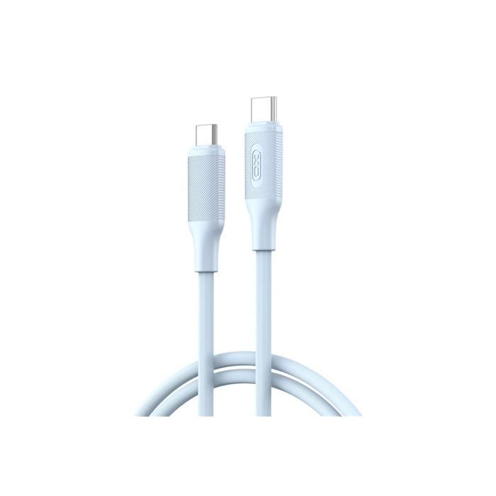 XO NBQ265B Cable USB-C Macho a USB-C Macho - 1m - 60W - Color Azul