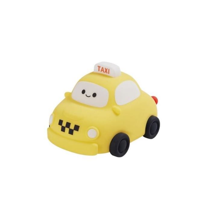 XO OZ013 Lampara de Noche Infantil - Forma de Taxi - Bateria 1200mAh - Tacto Suave - Color Amarillo