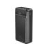 XO PR201 Powerbank 30000mAh - Entrada USB-C y Lightning - Salida USB-A y USB-C - 65W - Pantalla LCD - Color Negro