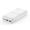XO PR252 Powerbank 20000mAh - USB-A, USB-C y Lightning - Color Blanco