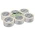 Zap Pack de 6 Precintos de Embalaje 50mm x 66m - Polipropileno 55 micras - Color Blanco