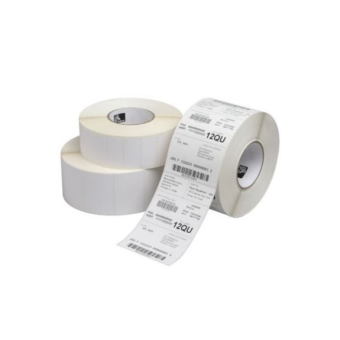 Zebra Z-Select 2000D Pack de 12 Rollos de Etiquetas Originales Perforadas 57x32 mm - 2100 Unidades por rollo - 800262-125