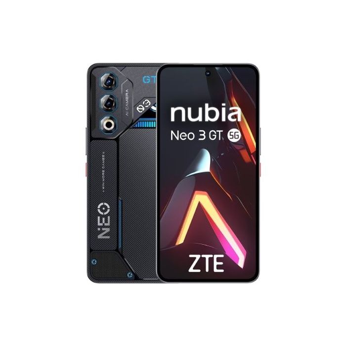 ZTE Nubia NEO 3 GT 5G Smartphone Pantalla 6,9" - 12+12 GB RAM - 256 GB - 120 Hz- Bateria 4500 mAh - Color Negro
