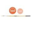 Milan 524 Pack de 12 Pinceles Plano - Numero 2 - Bolsa con Colgador - Cerda Natural - Mango Corto - Color Madera Claro