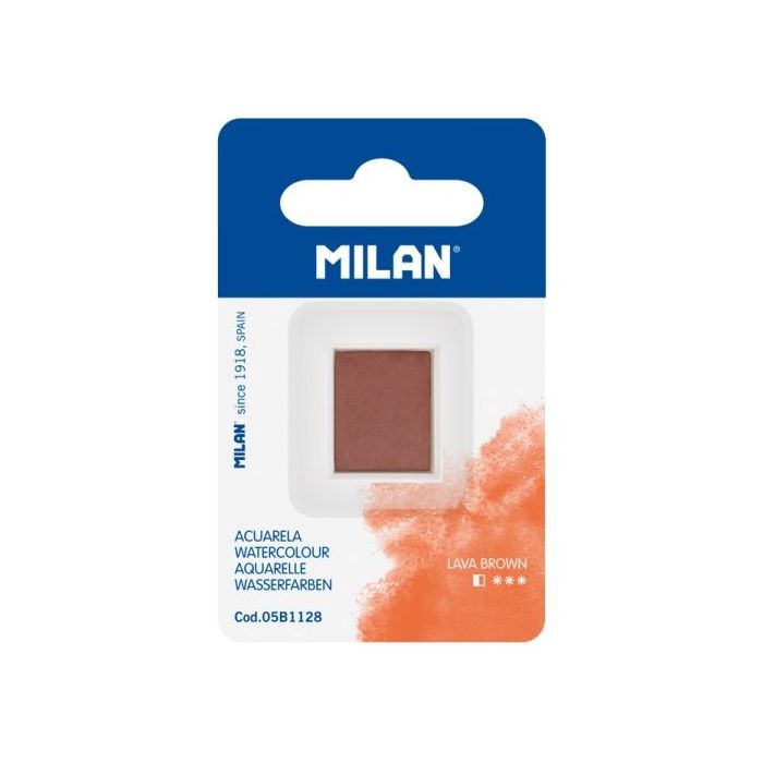 Milan Art Acuarela de Recambio - Medio Godet - Color Marron