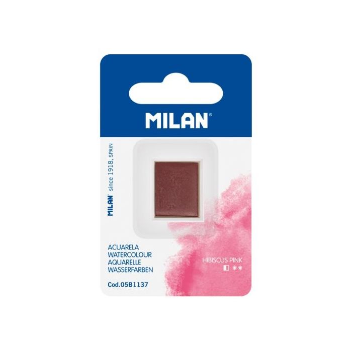 Milan Art Acuarela de Recambio - Medio Godet - Color Rosa