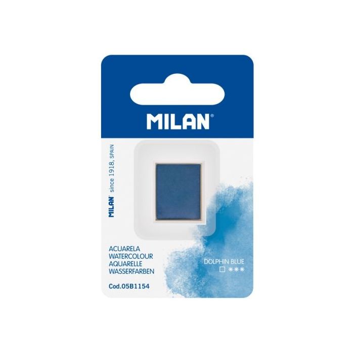Milan Art Acuarela de Recambio - Medio Godet - Color Azul Marino