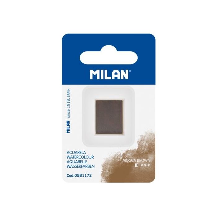 Milan Art Acuarela de Recambio - Medio Godet - Color Marron