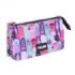 Milan Aliens 2 Estuche Portatodo - 5 Compartimentos - 22x12x4cm - Color Rosa