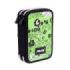 Milan Tandem 2 Plumier de 2 Pisos con Regla - Sacapuntas - Gomas de Borrar - Lapices de Grafito y de Colores - Rotuladores - Boligrafo Azul - 19.5x13x5cm - Color Verde