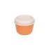 Milan The Fun Fiambrera Hermetica Redonda de 0.25L - Libre de BPA - Tapa de Rosca - Apto para Microondas, Lavavajillas y Congelador - 10x7cm - Color Naranja