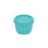 Milan Sunset Fiambrera Hermetica Redonda de 0.25L - Libre de BPA - Tapa de Rosca - Apto para Microondas, Lavavajillas y Congelador - 10x7cm - Color Turquesa