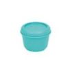Milan Sunset Fiambrera Hermetica Redonda de 0.25L - Libre de BPA - Tapa de Rosca - Apto para Microondas, Lavavajillas y Congelador - 10x7cm - Color Turquesa