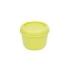 Milan Sunset Fiambrera Hermetica Redonda de 0.25L - Libre de BPA - Tapa de Rosca - Apto para Microondas, Lavavajillas y Congelador - 10x7cm - Color Amarillo
