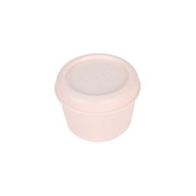 Milan 460 Since 1918 Fiambrera Hermetica Redonda de 0.25L - Libre de BPA - Tapa de Rosca - Apto para Microondas, Lavavajillas y Congelador - 10x7cm - Color Beige