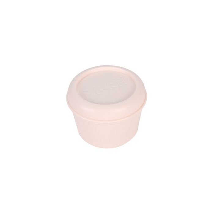 Milan 460 Since 1918 Fiambrera Hermetica Redonda de 0.25L - Libre de BPA - Tapa de Rosca - Apto para Microondas, Lavavajillas y Congelador - 10x7cm - Color Beige