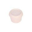 Milan 460 Since 1918 Fiambrera Hermetica Redonda de 0.25L - Libre de BPA - Tapa de Rosca - Apto para Microondas, Lavavajillas y Congelador - 10x7cm - Color Beige