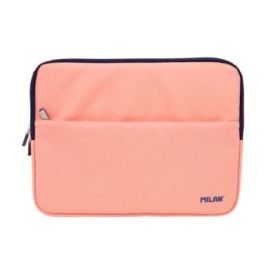 Milan Coleccion 430 Funda para Portatil hasta 13" - Forro Atercipelado - Bolsillo Delantero - Cierre de Cremallera - Color Rosa