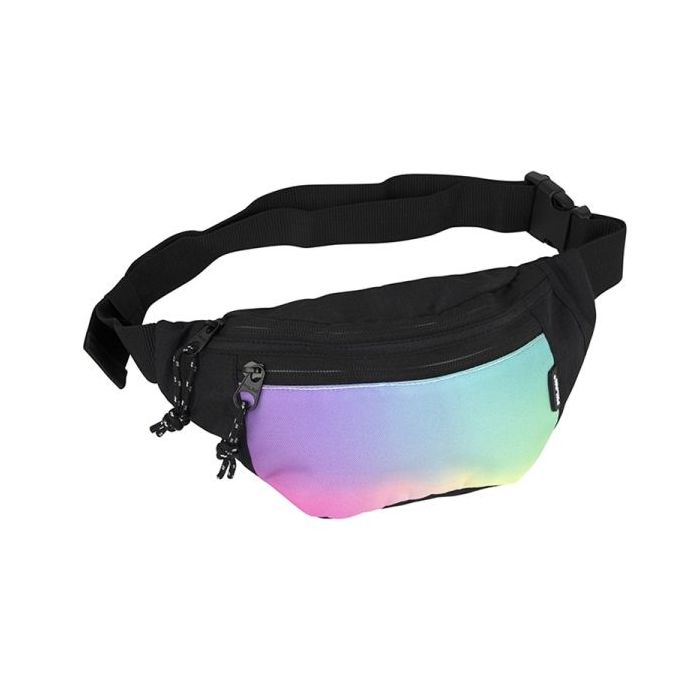 Milan Sunset Bolsa de Cintura - Ajustable - Cremallera con Tirador - 3 Bolsillos - Multicolor