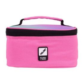 Milan Sunset Bolsa Isotermica Porta Alimentos 1,5L - Incluye 1 Recipiente para Alimentos - Interior Aislante Termico - Apertura Total - Color Rosa