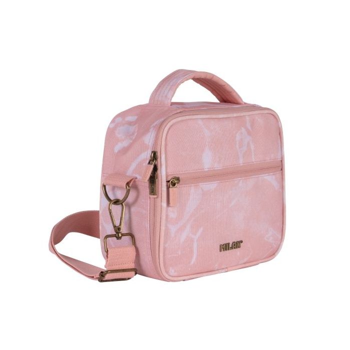 Milan Lava Bolsa Isotermica Porta Alimentos de 3.5L - Incluye 3 Recipientes - 23x20x11cm - Color Rosa