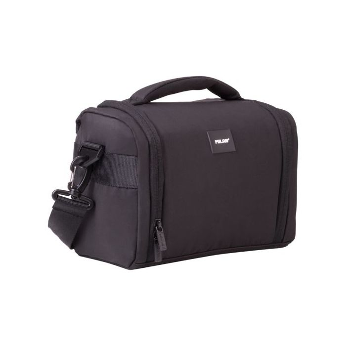 Milan Shadow Bolsa Isotermica Porta Alimentos de 5L - Gran Capacidad - Apertura Total - 24.5x20x16cm - Color Negro