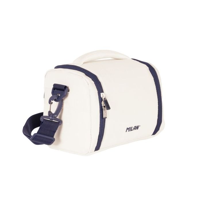 Milan 430 Since 1918 Bolsa Isotermica Porta Alimentos de 5L - Gran Capacidad - Apertura Total - 24.5x20x16cm - Color Beige