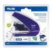 Milan Acid Energy Saving Grapadora Compacta - 1000 Grapas Incluidas - hasta 20 Hojas - Grapas 24/6 y 26/6 - Color Azul