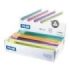 Milan New Look Expositor con 60 Reglas Triangulares de 15cm - Plastico Rigido - Transparente - Colores Surtidos