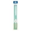 Milan New Look Regla de 30cm - Plastico Rigido - Transparente - Centimetros y Pulgadas - Color Verde