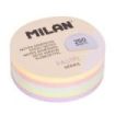 Milan Pastel Bloc de 250 Notas Adhesivas Redondas  Ø 67mm - 50 Notas por Color - Colores Pastel Surtidos