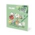 Milan Green and Grow Cuaderno para Colorear - con Adhesivos - 140g - 21x21cm - Colores Surtidos