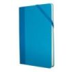 Milan Paperbook Colours Libreta Mediana - Papel Liso - 208 Hojas de 80g - Cierre Elastico - Color Azul