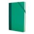Milan Paperbook Colours Libreta Mediana - Papel Liso - 208 Hojas de 80g - Cierre Elastico - Color Verde