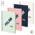 Milan 430 Since 1918 Pack de 4 Cuadernos A5 con Espiral - Hojas Blancas - 80 Hojas de 95g - Tapa Dura - Colores Surtidos