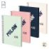 Milan 430 Since 1918 Pack de 4 Cuadernos A5 con Espiral - Papel a Lineas de 7mm - 80 Hojas de 95g - Tapa Dura - Colores Surtidos