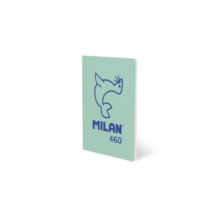 Milan 460 Since 1918 Libreta A5 Grapada - Hojas Blancas - 24 Hojas de 95g - Color Menta