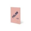 Milan 430 Libreta Encolada Formato A5 Cuadricula 5x5 - 48 Hojas de 95 gr/m2 - Microperforado - Tapa Blanda - Color Rosa