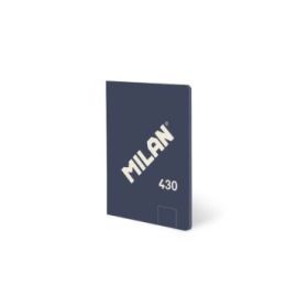 Milan 430 Libreta Encolada Formato A6 Hojas Blancas - 48 Hojas de 95 gr/m2 - Microperforado - Tapa Blanda - Color Azul