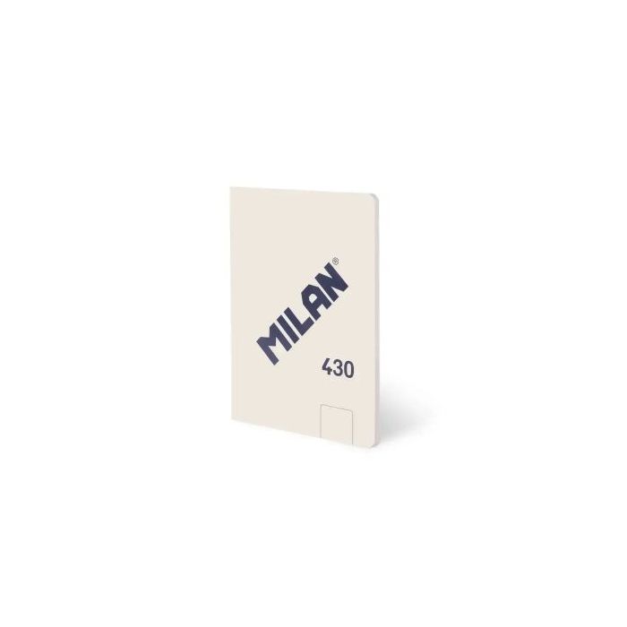 Milan 430 Libreta Encolada Formato A6 Hojas Blancas - 48 Hojas de 95 gr/m2 - Microperforado - Tapa Blanda - Color Beige