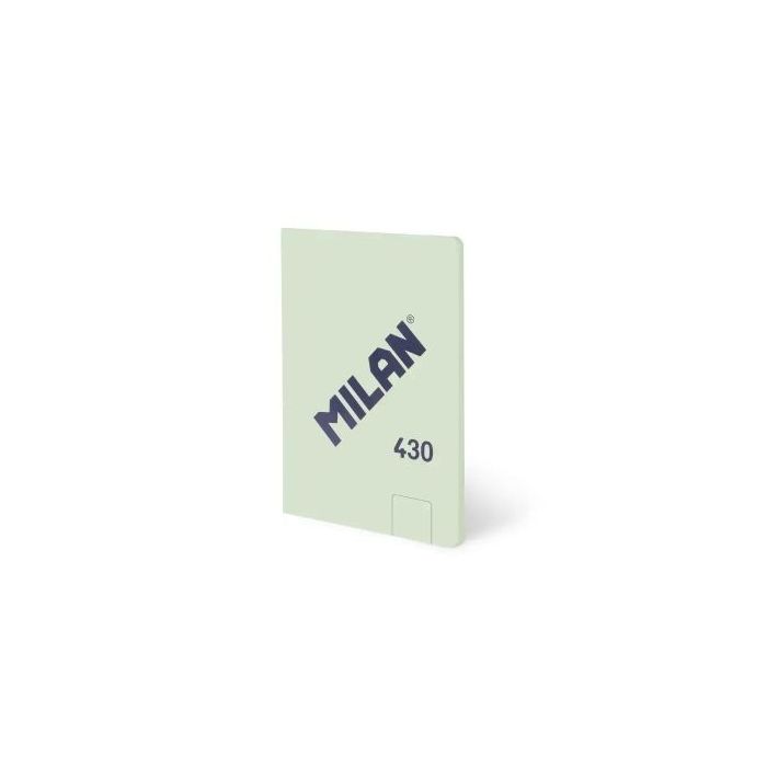 Milan 430 Libreta Encolada Formato A6 Hojas Blancas - 48 Hojas de 95 gr/m2 - Microperforado - Tapa Blanda - Color Verde