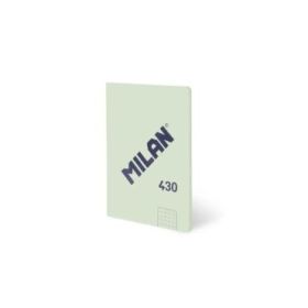 Milan 430 Libreta Encolada Formato A6 Cuadricula 5x5 - 48 Hojas de 95 gr/m2 - Microperforado - Tapa Blanda - Color Verde