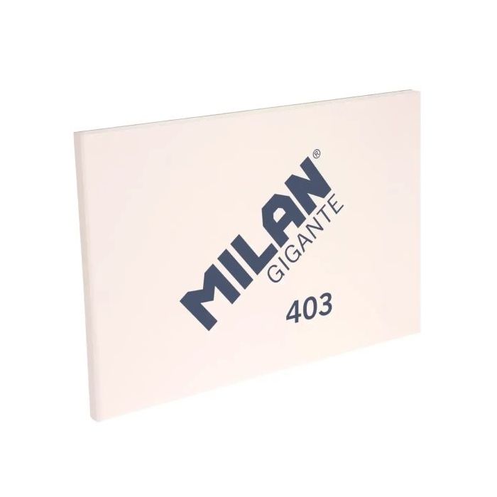 Milan 403 Gigante Bloc de Dibujo A3 50 Hojas Papel Liso de 200g/m² - Tapa Blanda y Cubierta Trasera Dura - Color Marfil y Textura Sedosa de Grano Fino