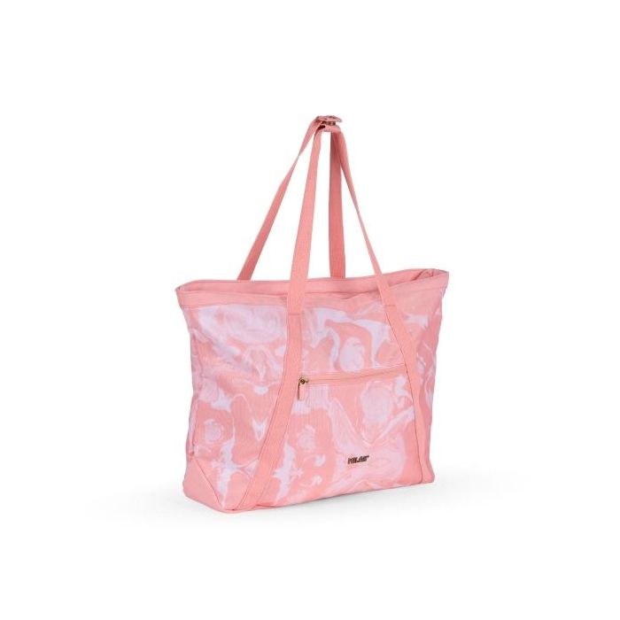 Milan Coleccion Lava Bolso Shopper 18.5L - Gran Capacidad - Cierre de Cremallera - Tamaño 52x36x3cm - Color Rosa