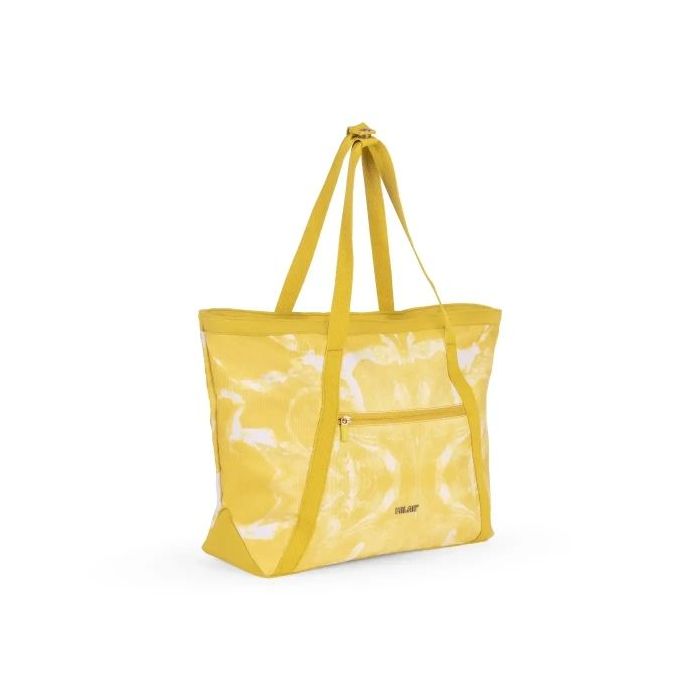 Milan Coleccion Lava Bolso Shopper 18.5L - Gran Capacidad - Cierre de Cremallera - Tamaño 52x36x3cm - Color Amarillo